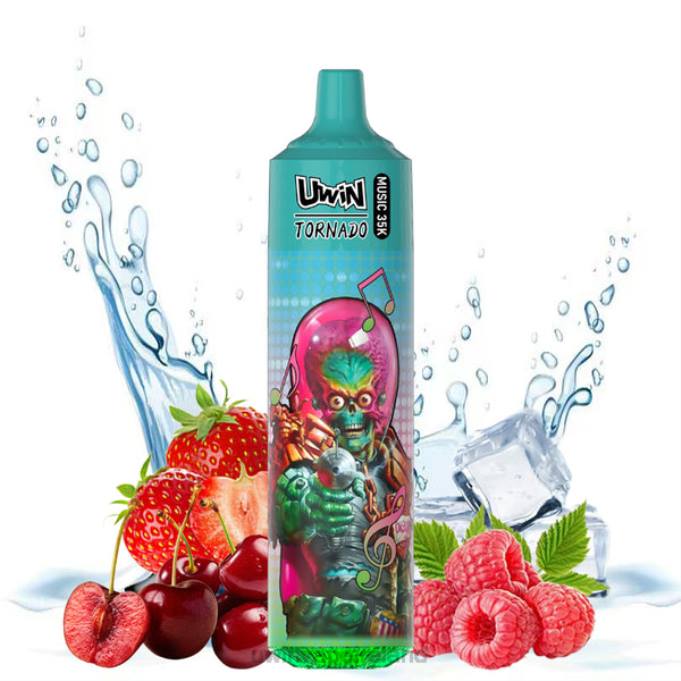 Uwin Vape Disposable Strawberry Raspberry Cherry Ice | UWIN CRYSTAL 35K DISPOSABLE VAPE 2L6L22