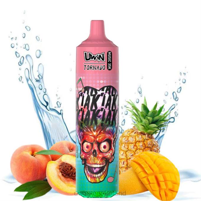Uwin Vape Ireland Peach Mango Pineapple | UWIN CRYSTAL 35K DISPOSABLE VAPE 2L6L25